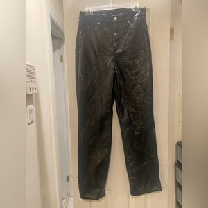 Express Women’s Glossy Black Pants